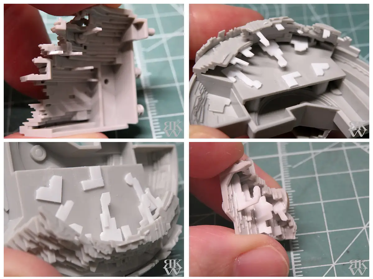 バンダイ ビークルモデル デス・スターII プラ棒プラバンでディテール追加1