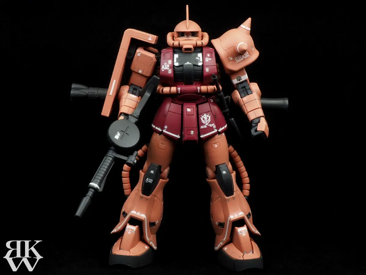 バンダイ RG 1/144 MS-06S シャア専用ザク 正面