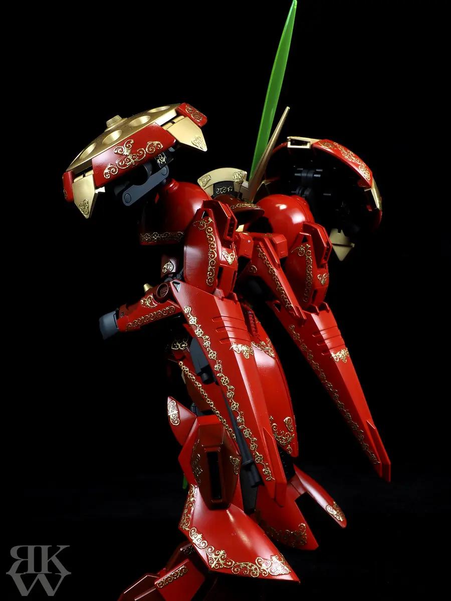 バンダイ HGBF 1/144 R・ギャギャ-朱金 背面斜め