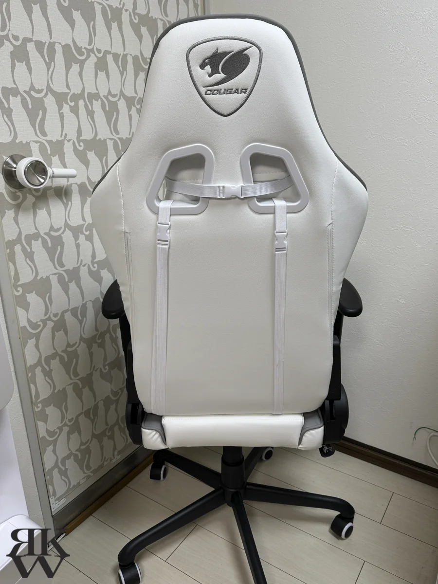クーガー ゲーミングチェア ARMOR Elite White CGR-ELI-WHB 後ろ