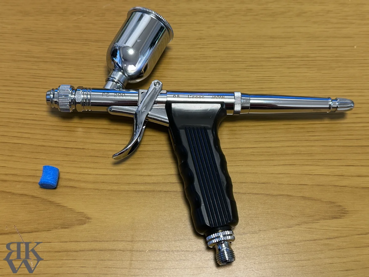 PS290にトリガータイプ用ハンドグリップを付けた