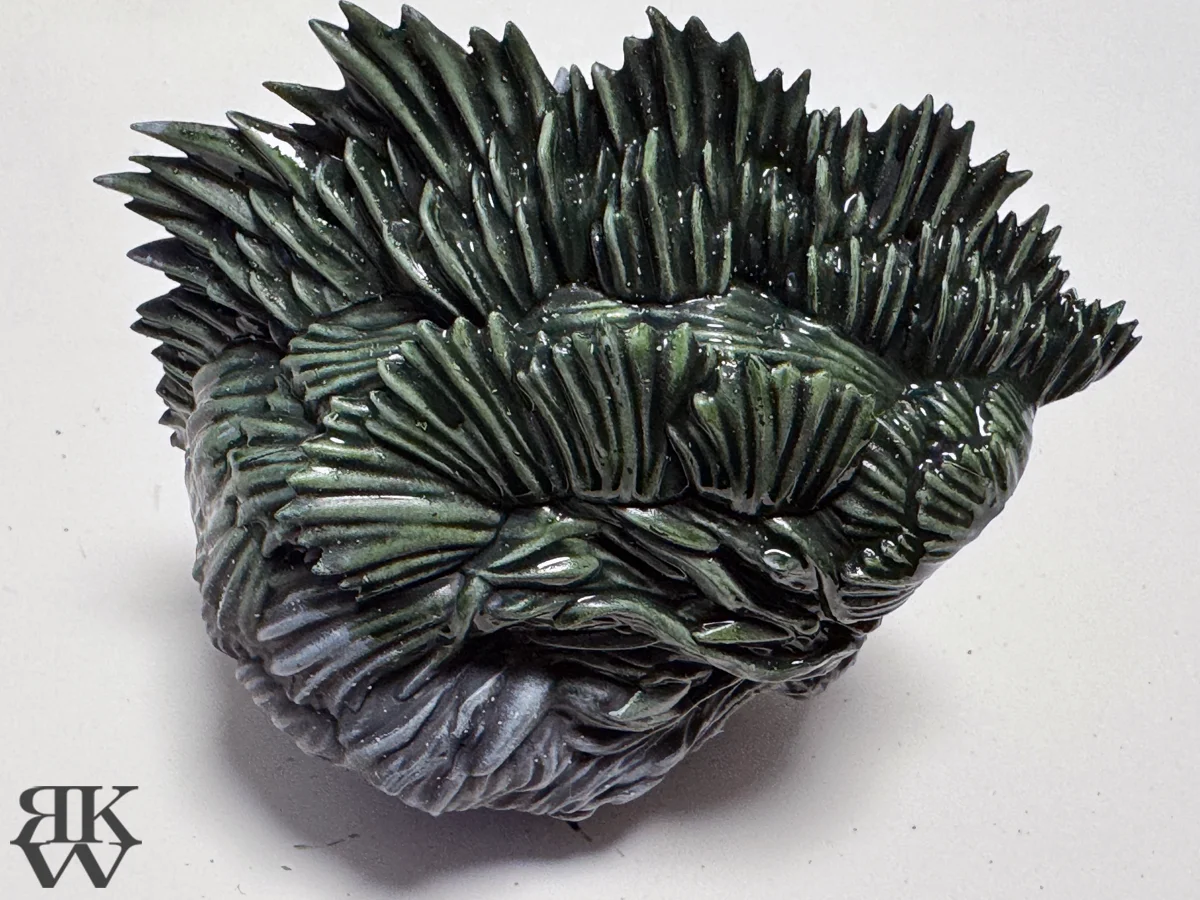 フジミ チビマルゴジラシリーズ ビオランテ シタデルカラーのコントラストを塗装後