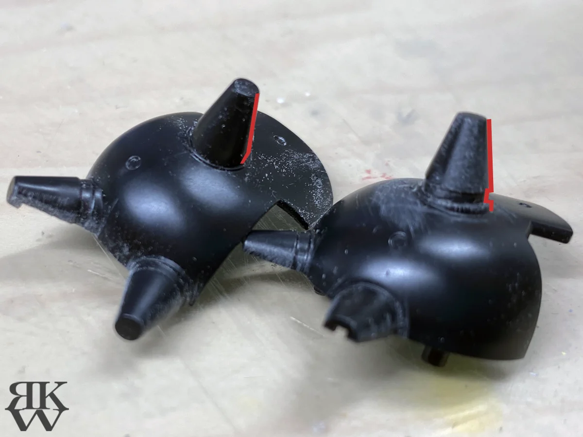 バンダイ HG デイジーオーガ ショルダーアーマーの加工