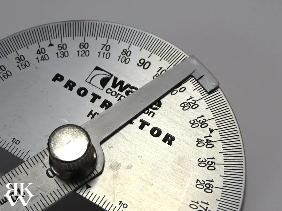 プラモデル製作で使用している工具、 プロトラクターメモリ